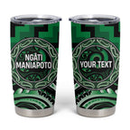 Aotearoa Ngati Maniapoto Personalised Tumbler Cup Maori Iwi Poutama Puhoro Tattoo