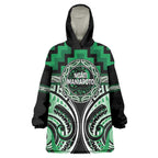 Aotearoa Ngati Maniapoto Personalised Wearable Blanket Hoodie Maori Iwi Poutama Puhoro Tattoo