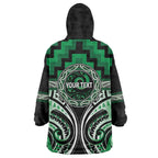 Aotearoa Ngati Maniapoto Personalised Wearable Blanket Hoodie Maori Iwi Poutama Puhoro Tattoo