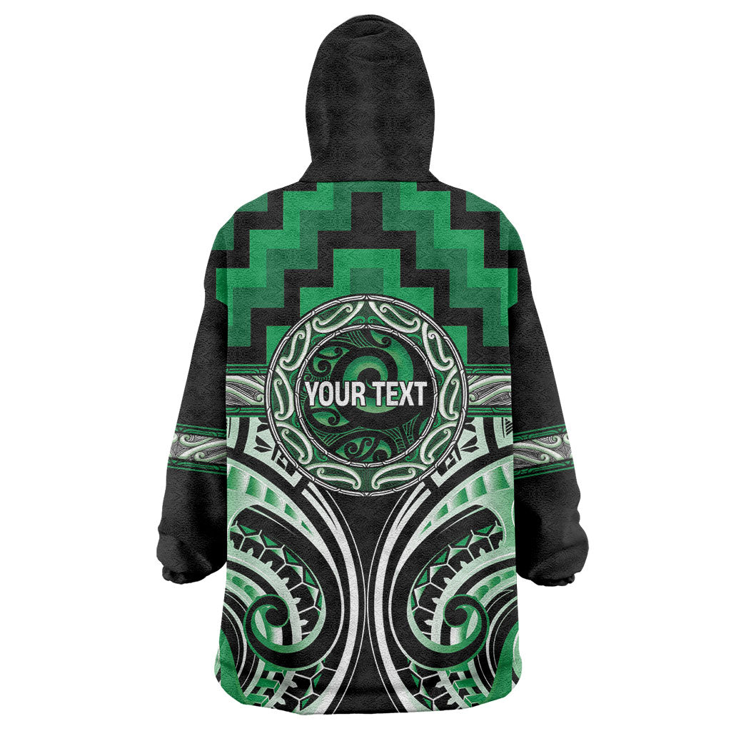Aotearoa Ngati Maniapoto Personalised Wearable Blanket Hoodie Maori Iwi Poutama Puhoro Tattoo