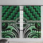 Aotearoa Ngati Maniapoto Window Curtain Maori Iwi Poutama Puhoro Tattoo