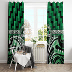 Aotearoa Ngati Maniapoto Window Curtain Maori Iwi Poutama Puhoro Tattoo