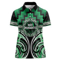Aotearoa Ngati Maniapoto Personalised Women Polo Shirt Maori Iwi Poutama Puhoro Tattoo