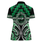 Aotearoa Ngati Maniapoto Personalised Women Polo Shirt Maori Iwi Poutama Puhoro Tattoo