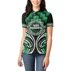 Aotearoa Ngati Maniapoto Personalised Women Polo Shirt Maori Iwi Poutama Puhoro Tattoo
