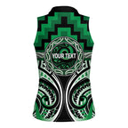 Aotearoa Ngati Maniapoto Personalised Women Sleeveless Polo Shirt Maori Iwi Poutama Puhoro Tattoo