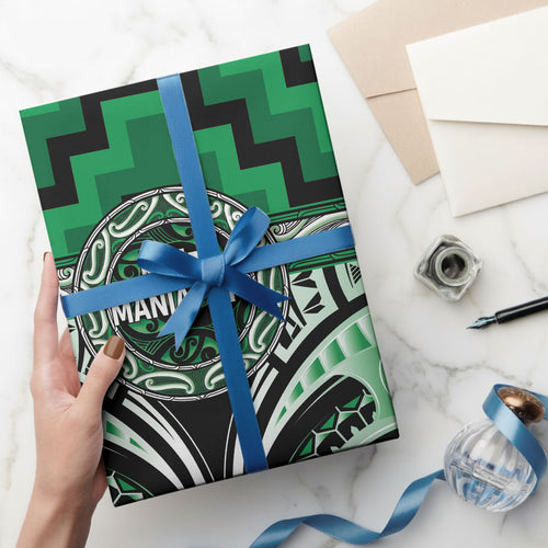 Aotearoa Ngati Maniapoto Wrapping Paper Maori Iwi Poutama Puhoro Tattoo