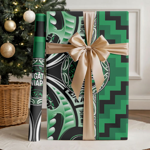 Aotearoa Ngati Maniapoto Wrapping Paper Maori Iwi Poutama Puhoro Tattoo