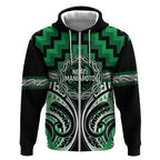 Aotearoa Ngati Maniapoto Personalised Zip Hoodie Maori Iwi Poutama Puhoro Tattoo