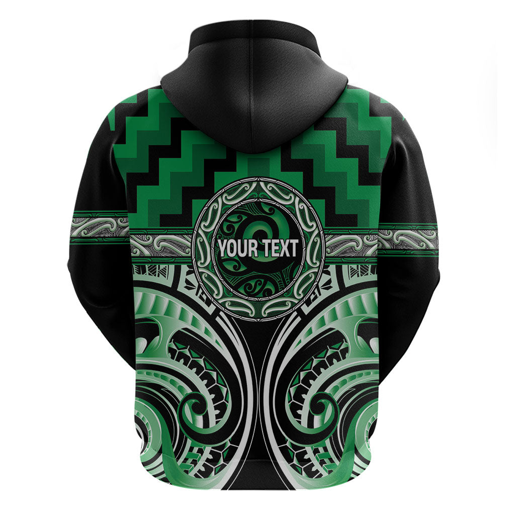 Aotearoa Ngati Maniapoto Personalised Zip Hoodie Maori Iwi Poutama Puhoro Tattoo