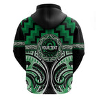 Aotearoa Ngati Maniapoto Personalised Zip Hoodie Maori Iwi Poutama Puhoro Tattoo