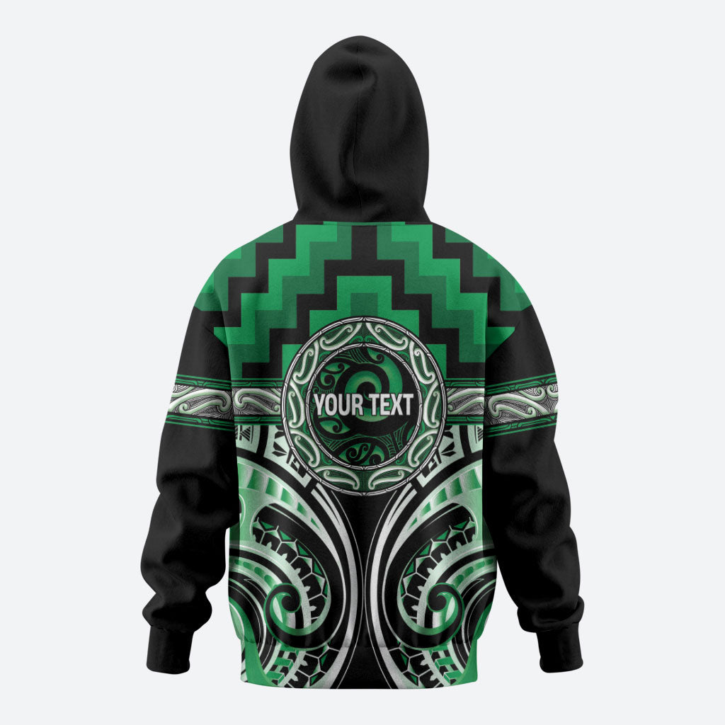 Aotearoa Ngati Maniapoto Personalised Zip Hoodie Maori Iwi Poutama Puhoro Tattoo
