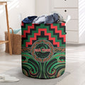 Aotearoa Ngai Tuhoe Laundry Basket Maori Iwi Poutama Puhoro Tattoo