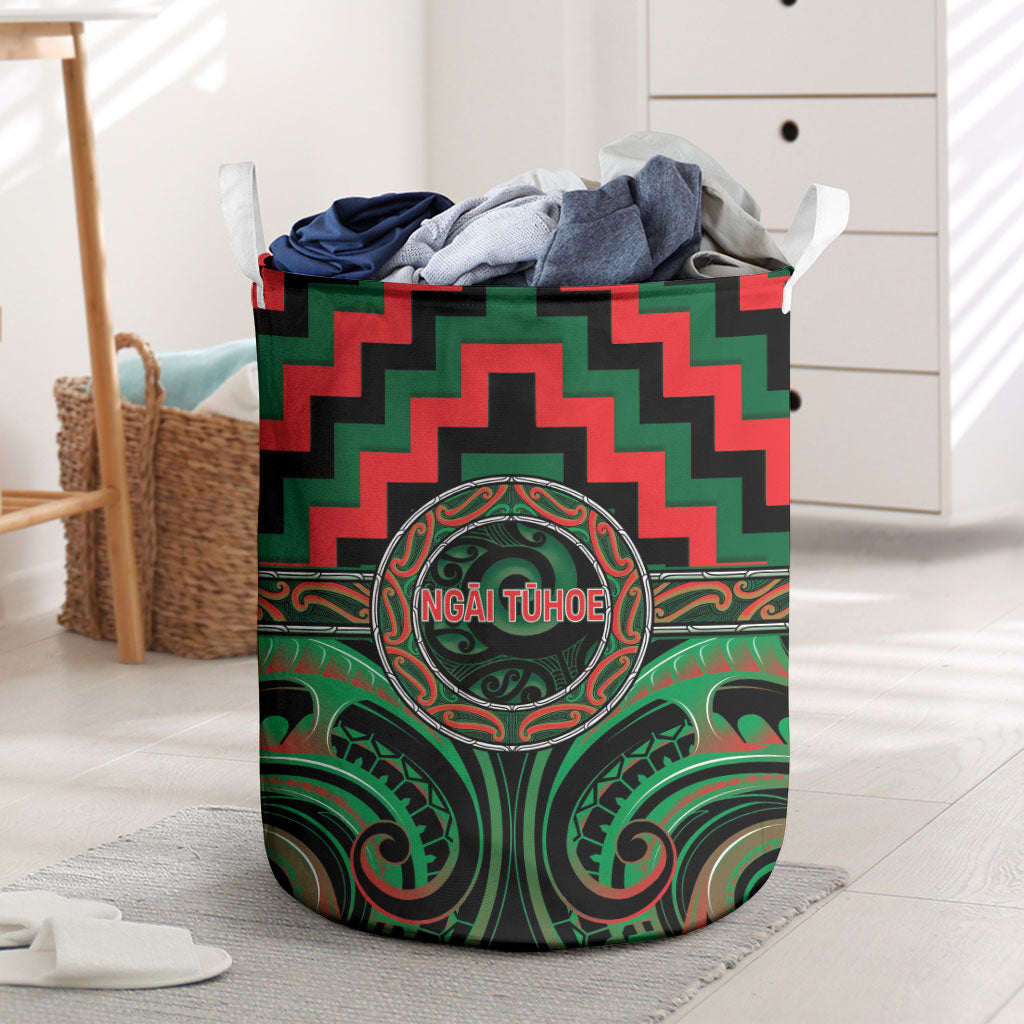 Aotearoa Ngai Tuhoe Laundry Basket Maori Iwi Poutama Puhoro Tattoo