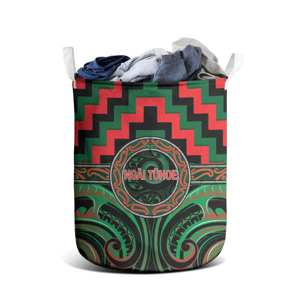Aotearoa Ngai Tuhoe Laundry Basket Maori Iwi Poutama Puhoro Tattoo
