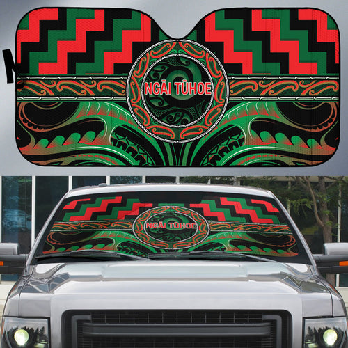 Aotearoa Ngai Tuhoe Auto Sun Shade Maori Iwi Poutama Puhoro Tattoo