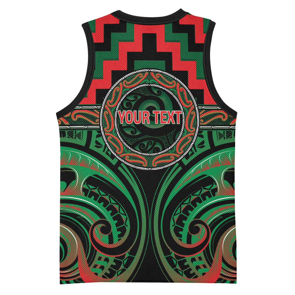 Aotearoa Ngai Tuhoe Personalised Basketball Jersey Maori Iwi Poutama Puhoro Tattoo
