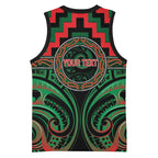Aotearoa Ngai Tuhoe Personalised Basketball Jersey Maori Iwi Poutama Puhoro Tattoo