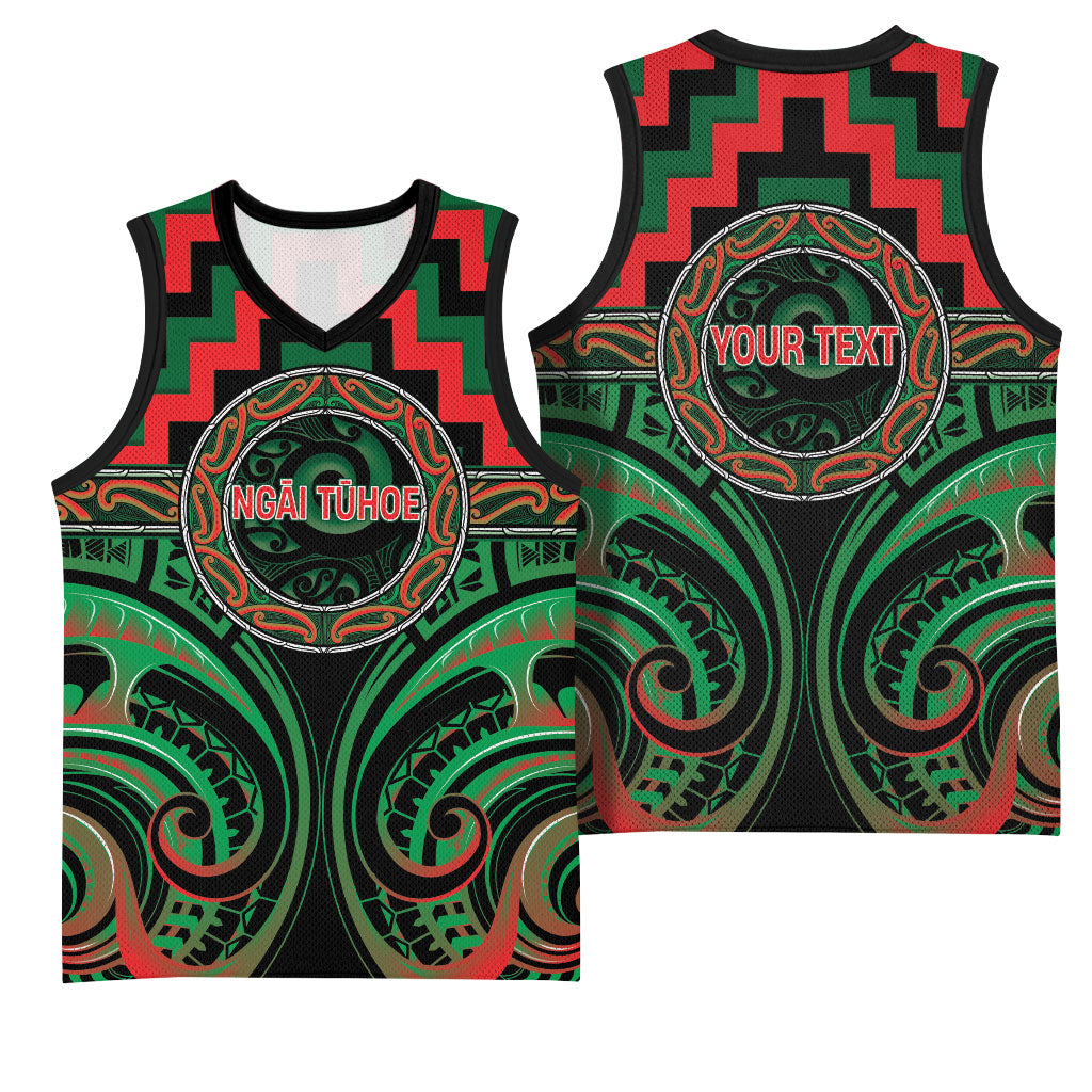 Aotearoa Ngai Tuhoe Personalised Basketball Jersey Maori Iwi Poutama Puhoro Tattoo