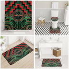 Aotearoa Ngai Tuhoe Bathroom Set Maori Iwi Poutama Puhoro Tattoo