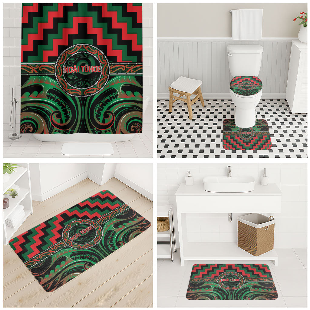 Aotearoa Ngai Tuhoe Bathroom Set Maori Iwi Poutama Puhoro Tattoo