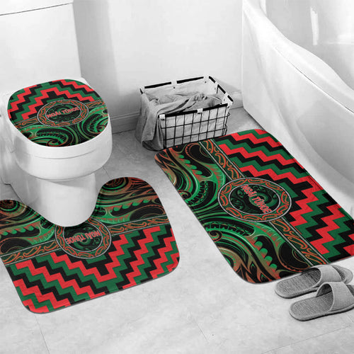 Aotearoa Ngai Tuhoe Bathroom Set Maori Iwi Poutama Puhoro Tattoo