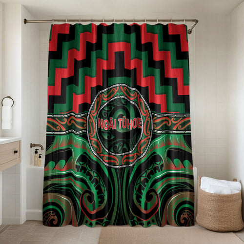Aotearoa Ngai Tuhoe Bathroom Set Maori Iwi Poutama Puhoro Tattoo