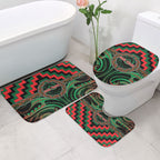 Aotearoa Ngai Tuhoe Bathroom Set Maori Iwi Poutama Puhoro Tattoo