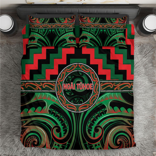 Aotearoa Ngai Tuhoe Bedding Set Maori Iwi Poutama Puhoro Tattoo