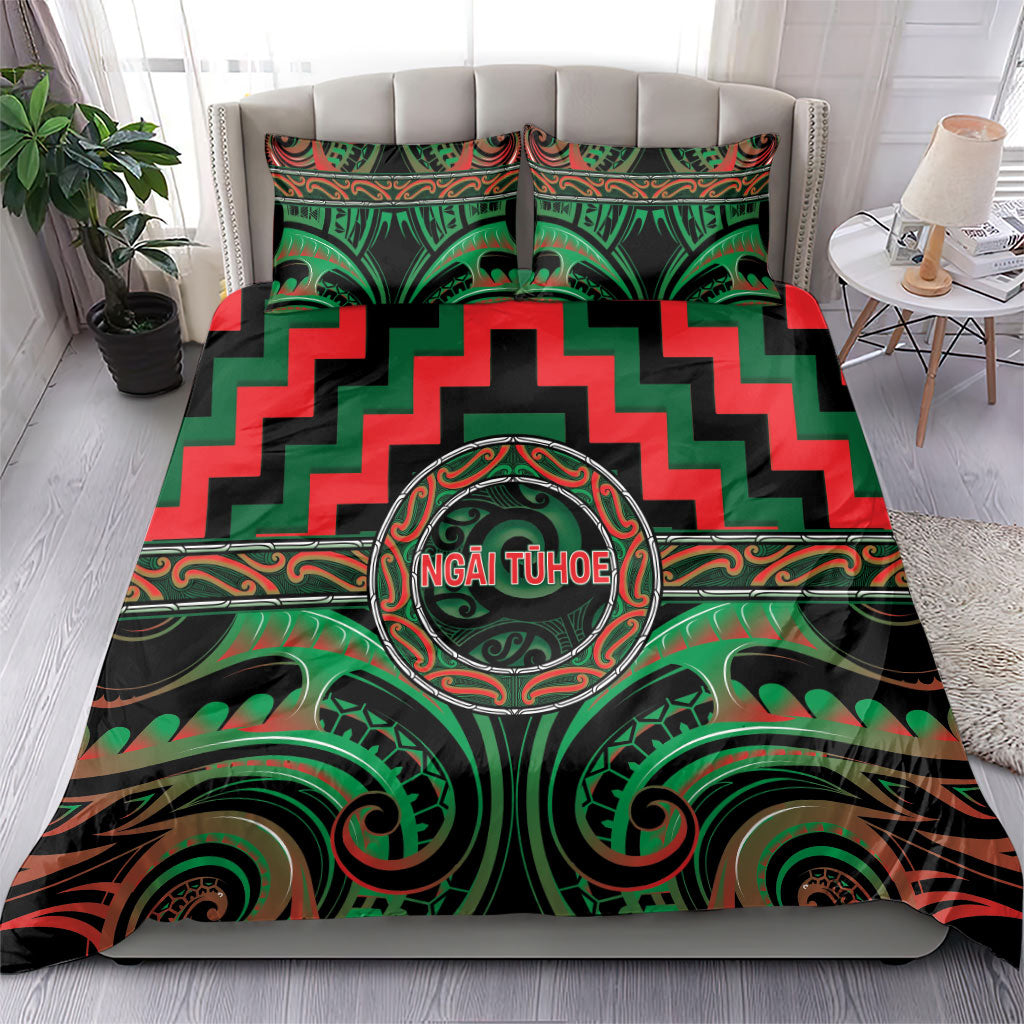 Aotearoa Ngai Tuhoe Bedding Set Maori Iwi Poutama Puhoro Tattoo