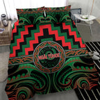 Aotearoa Ngai Tuhoe Bedding Set Maori Iwi Poutama Puhoro Tattoo