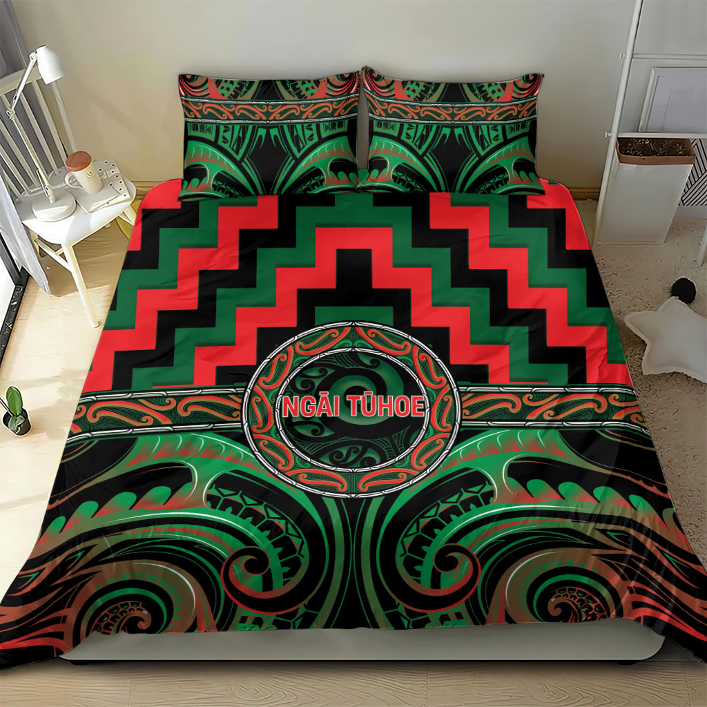 Aotearoa Ngai Tuhoe Bedding Set Maori Iwi Poutama Puhoro Tattoo
