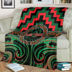 Aotearoa Ngai Tuhoe Blanket Maori Iwi Poutama Puhoro Tattoo