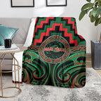 Aotearoa Ngai Tuhoe Blanket Maori Iwi Poutama Puhoro Tattoo