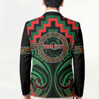 Aotearoa Ngai Tuhoe Personalised Blazer Maori Iwi Poutama Puhoro Tattoo