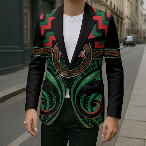 Aotearoa Ngai Tuhoe Personalised Blazer Maori Iwi Poutama Puhoro Tattoo