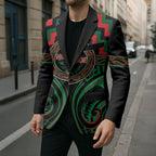 Aotearoa Ngai Tuhoe Personalised Blazer Maori Iwi Poutama Puhoro Tattoo