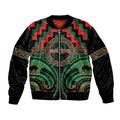 Aotearoa Ngai Tuhoe Personalised Bomber Jacket Maori Iwi Poutama Puhoro Tattoo