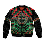 Aotearoa Ngai Tuhoe Personalised Bomber Jacket Maori Iwi Poutama Puhoro Tattoo