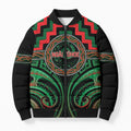 Aotearoa Ngai Tuhoe Personalised Bomber Puffer Jacket Maori Iwi Poutama Puhoro Tattoo
