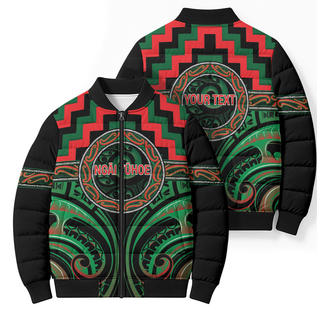 Aotearoa Ngai Tuhoe Personalised Bomber Puffer Jacket Maori Iwi Poutama Puhoro Tattoo