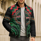 Aotearoa Ngai Tuhoe Personalised Bomber Puffer Jacket Maori Iwi Poutama Puhoro Tattoo