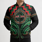 Aotearoa Ngai Tuhoe Personalised Bomber Puffer Jacket Maori Iwi Poutama Puhoro Tattoo