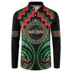 Aotearoa Ngai Tuhoe Personalised Button Sweatshirt Maori Iwi Poutama Puhoro Tattoo