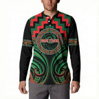 Aotearoa Ngai Tuhoe Personalised Button Sweatshirt Maori Iwi Poutama Puhoro Tattoo