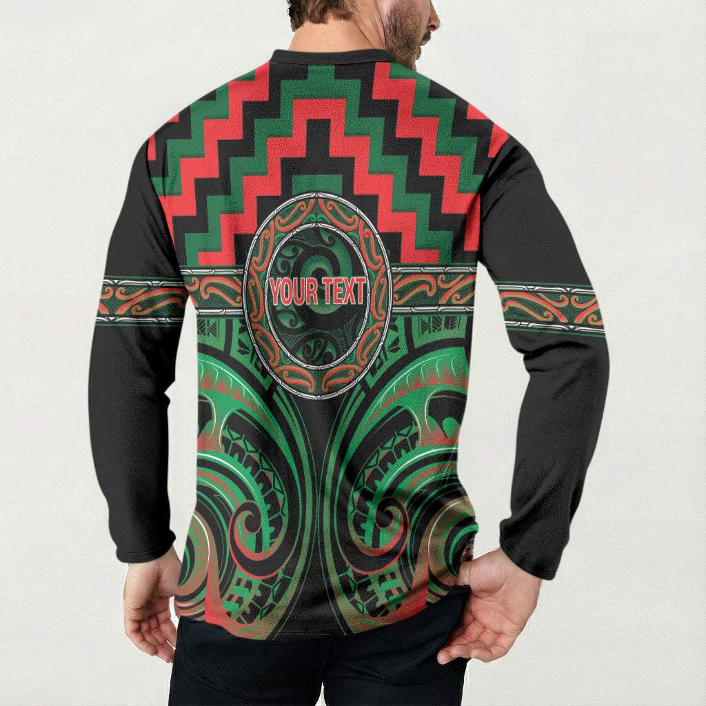 Aotearoa Ngai Tuhoe Personalised Button Sweatshirt Maori Iwi Poutama Puhoro Tattoo