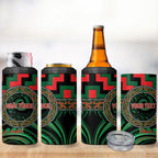 Aotearoa Ngai Tuhoe Personalised 4 in 1 Can Cooler Tumbler Maori Iwi Poutama Puhoro Tattoo