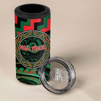 Aotearoa Ngai Tuhoe Personalised 4 in 1 Can Cooler Tumbler Maori Iwi Poutama Puhoro Tattoo