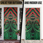 Aotearoa Ngai Tuhoe Personalised Door Cover Maori Iwi Poutama Puhoro Tattoo