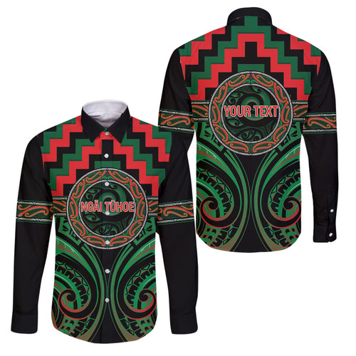 Aotearoa Ngai Tuhoe Personalised Family Matching Summer Maxi Dress and Hawaiian Shirt Maori Iwi Poutama Puhoro Tattoo